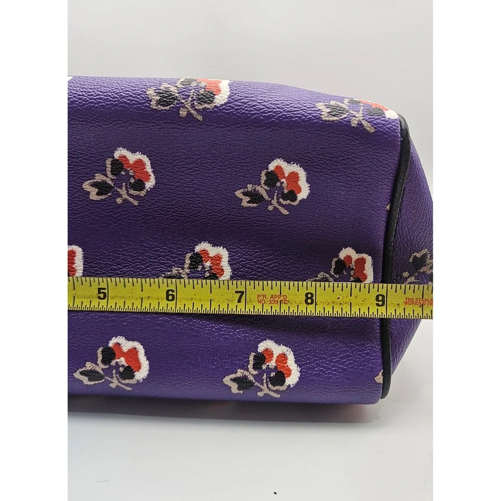 NWT Coach Mini Bennett Satchel Bramble Rose Print with Removable Strap One Flaw!